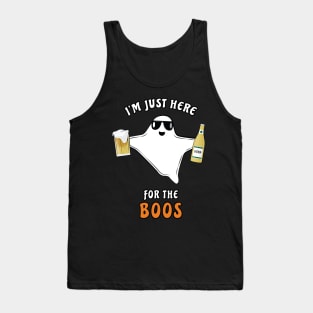 I'm Just Here For The Boos - Funny Halloween Ghost Tank Top